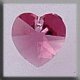 13040 Crystal Treasures-Small Heart 10.3/10mm Rose (Qty. 1) MAIN